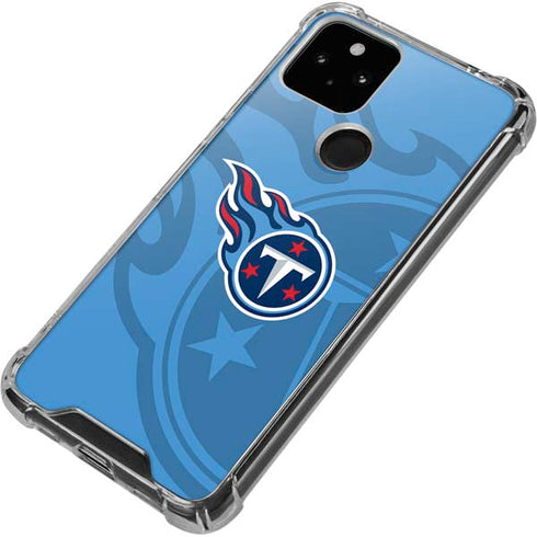 NFL Tennessee Titans Double Vision Google Pixel 5 Clear Case